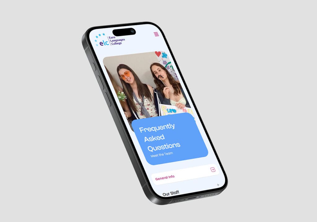 Euro Language College Mockup