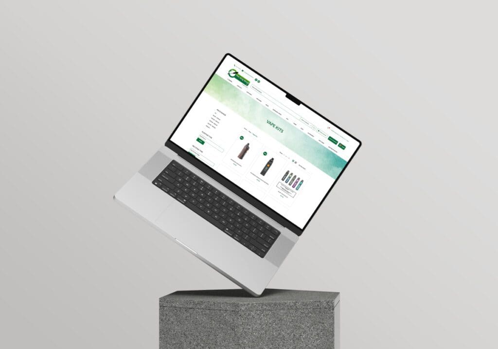The eCig Store Mockup