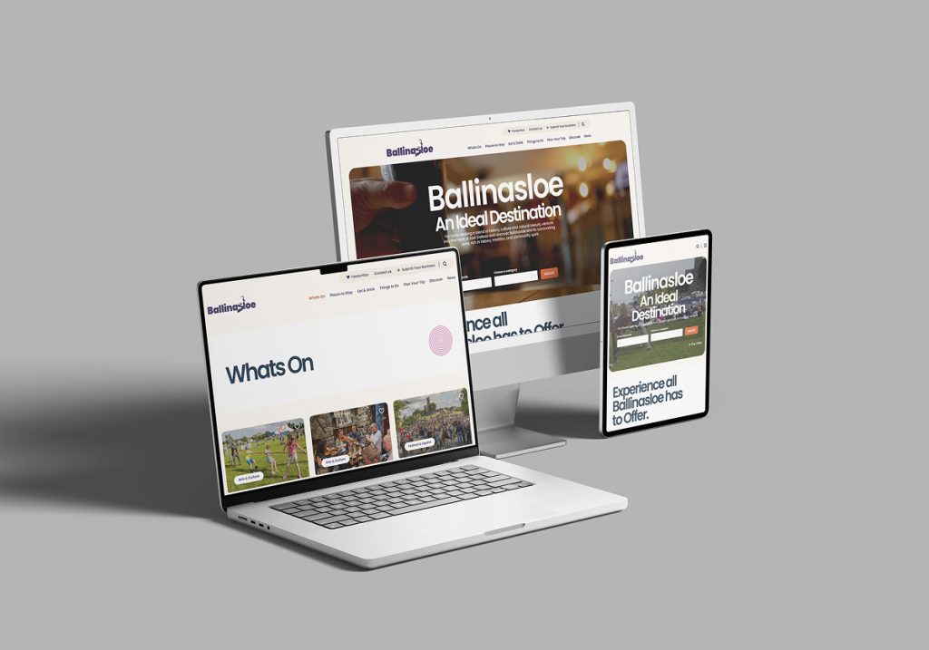Ballinasloe Area Community Development Website Mockup