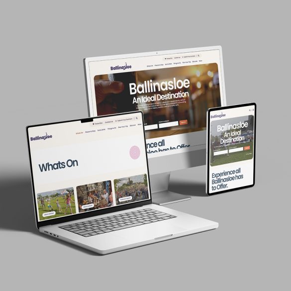 Ballinasloe Area Community Development Website Mockup