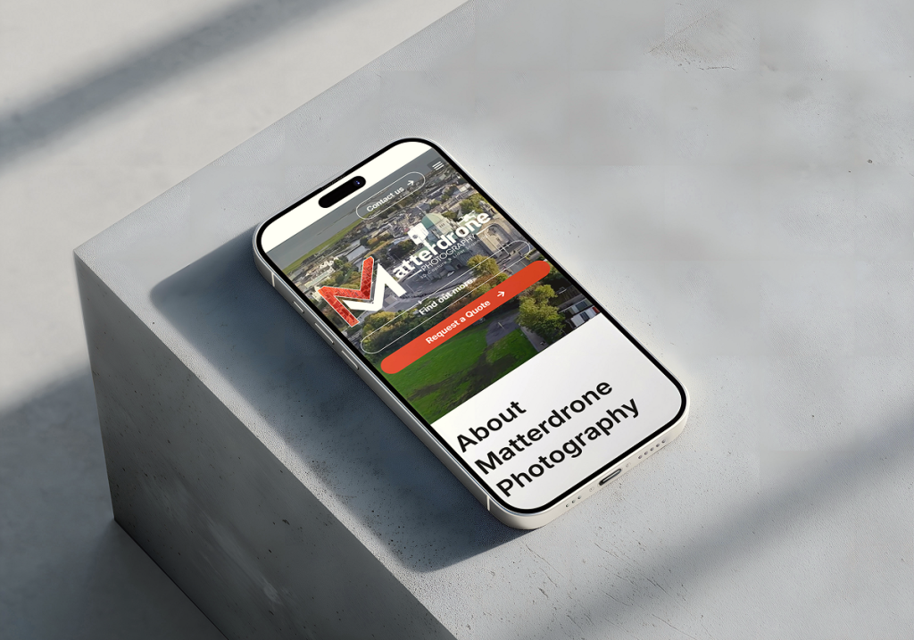 Matterdrone Website Mockup
