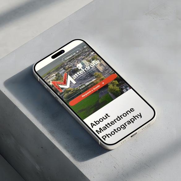 Matterdrone Website Mockup