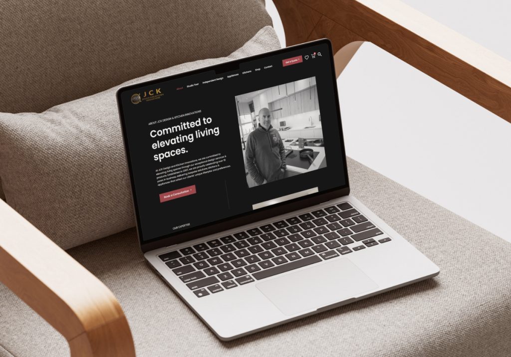 JCK Design & Kitchen Innovations Website Mockup