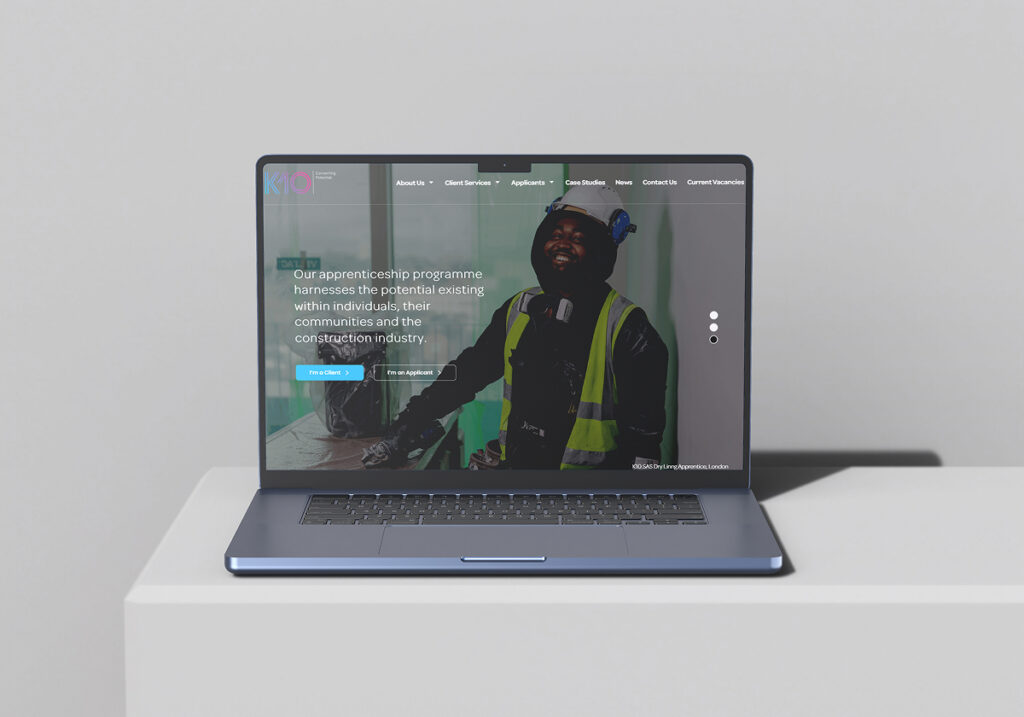 K10 Website Mockup