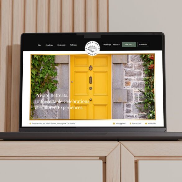 Preston House Website Mockup